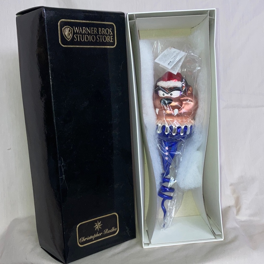 Radko NWT Warner Loony Tune limited Ed. ornament 1997 Tasmanian Devil Taz